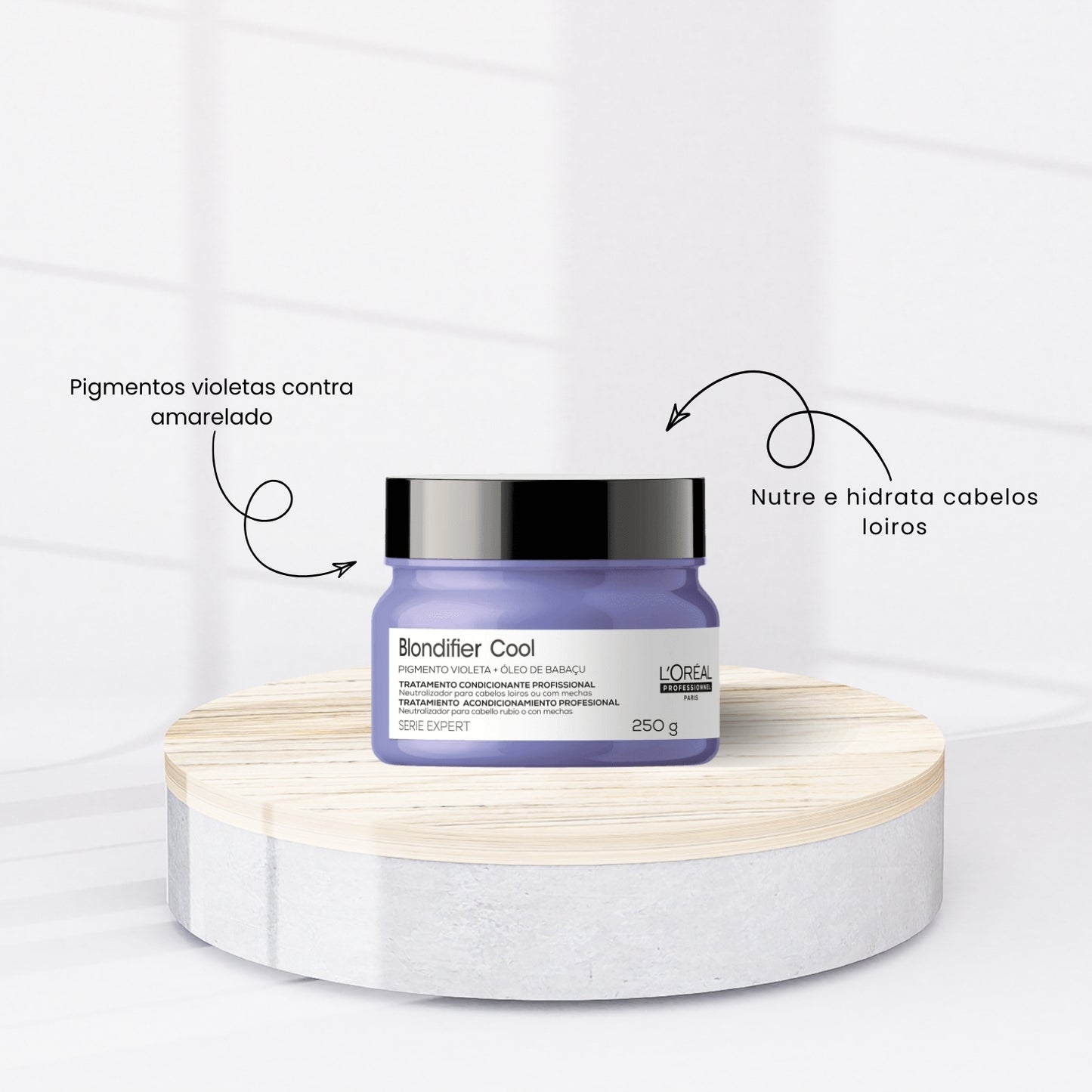 Máscara Matizadora Loreal Blondifier Cool 250 g