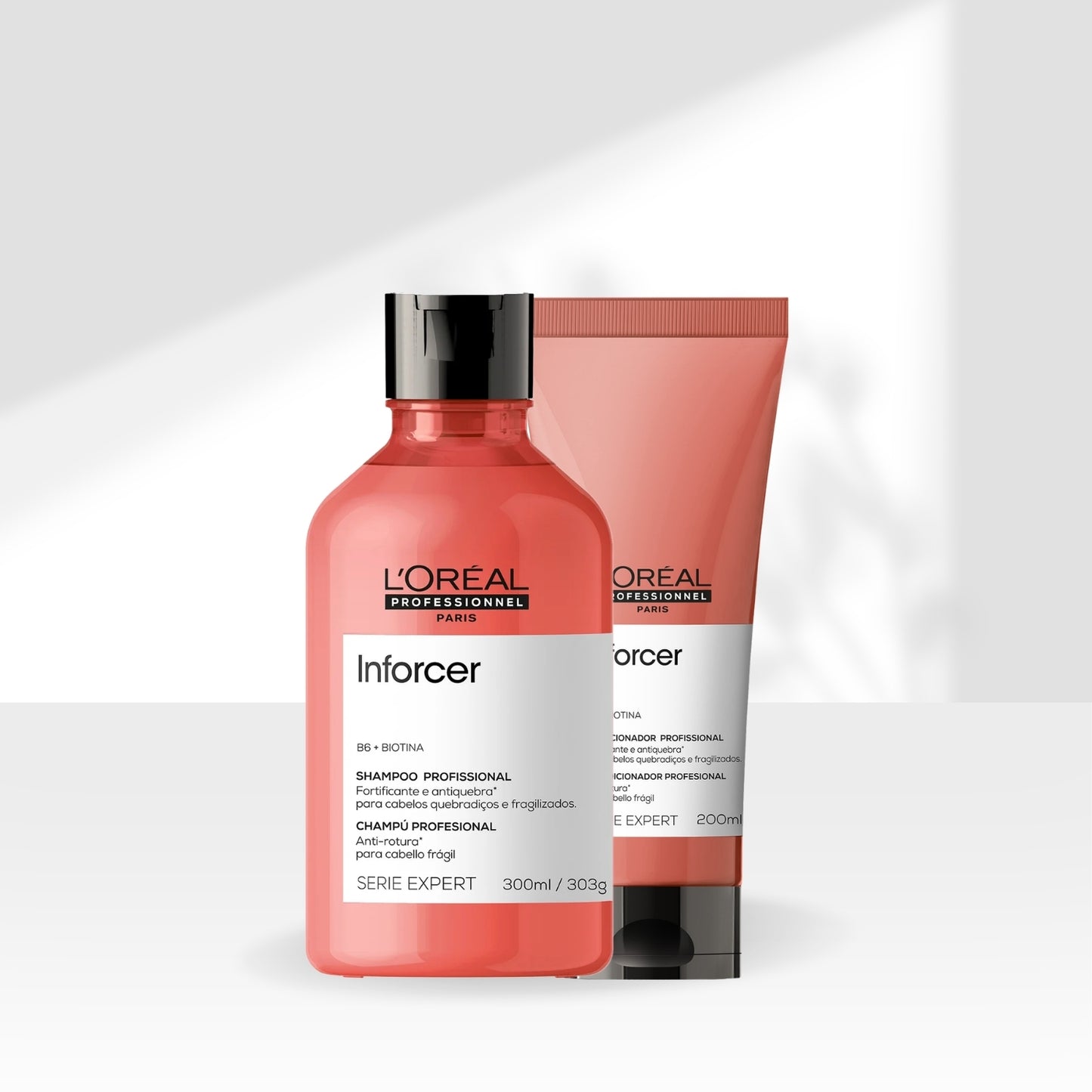 Kit Loreal Inforcer Shampoo 300 ml + Condicionador 200 ml