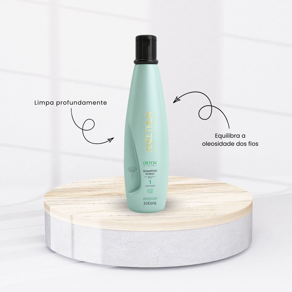 Kit Aneethun Detox Shampoo 300 ml + Loção Ice Scalp 150 ml