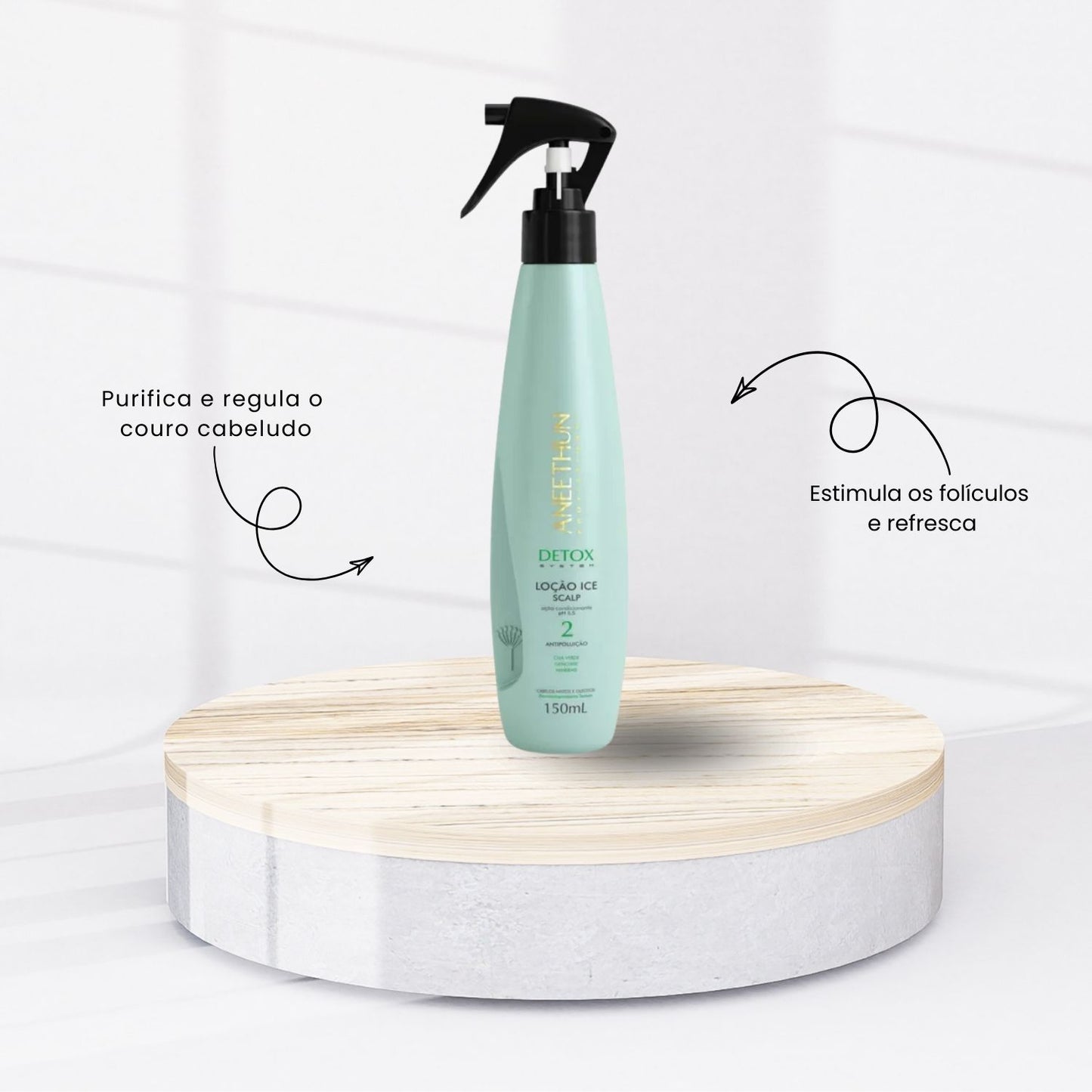 Kit Aneethun Detox Shampoo 300 ml + Loção 150 ml + Bálsamo 250 g