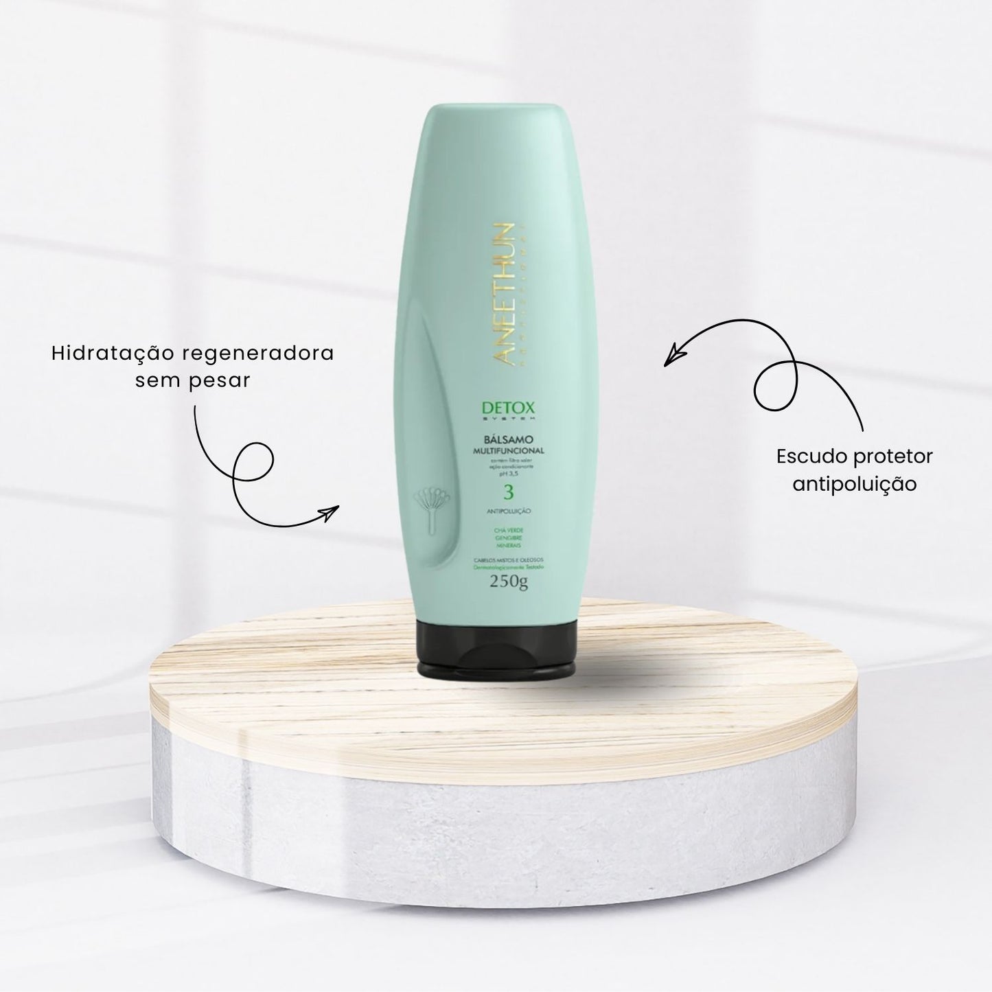 Kit Aneethun Detox Shampoo 300 ml + Loção 150 ml + Bálsamo 250 g