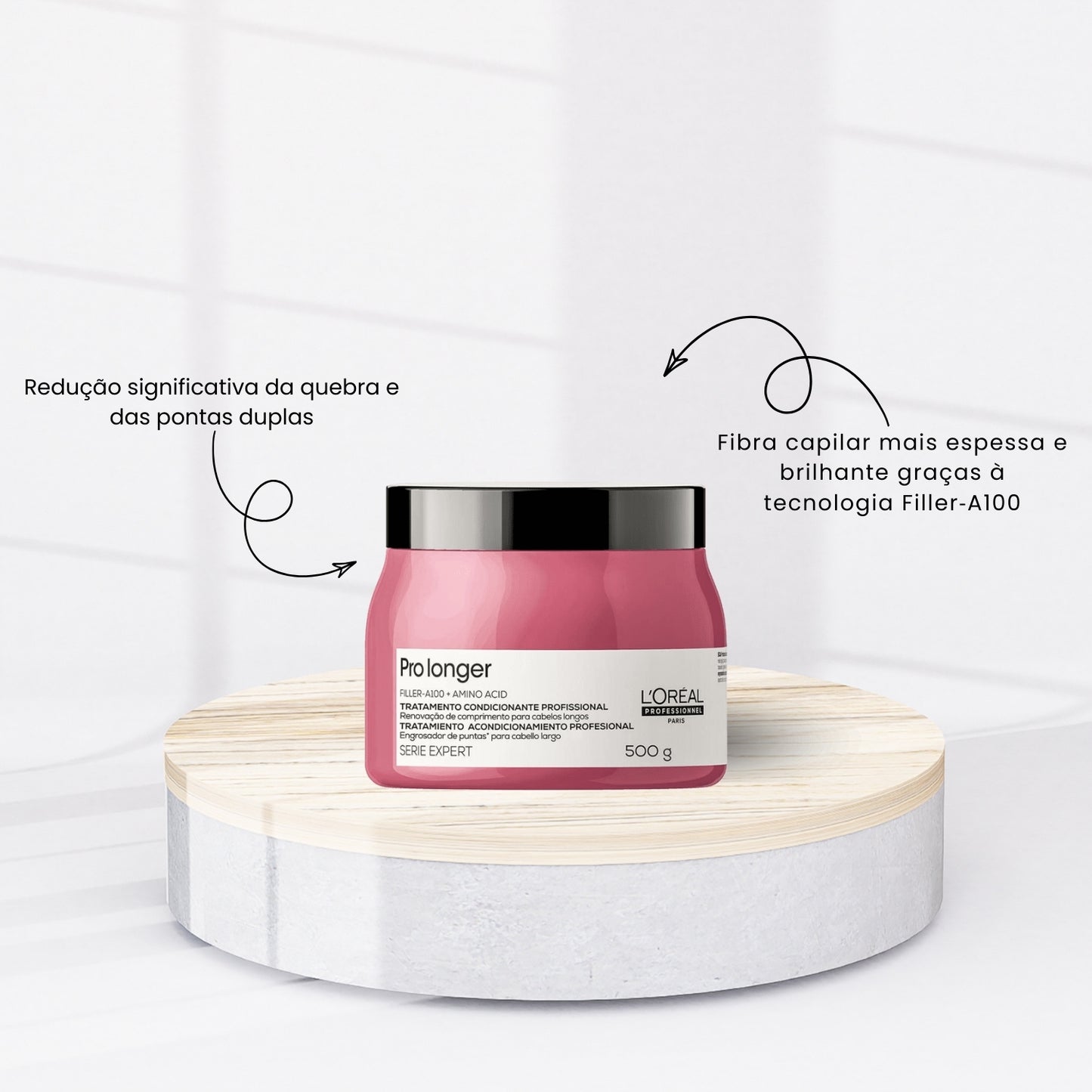 Máscara Loreal Pro Longer 500 g