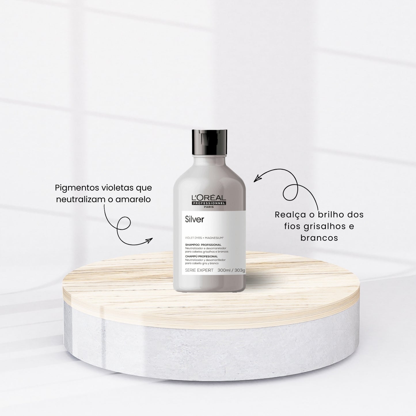 Shampoo Loreal Silver Silver 300 ml