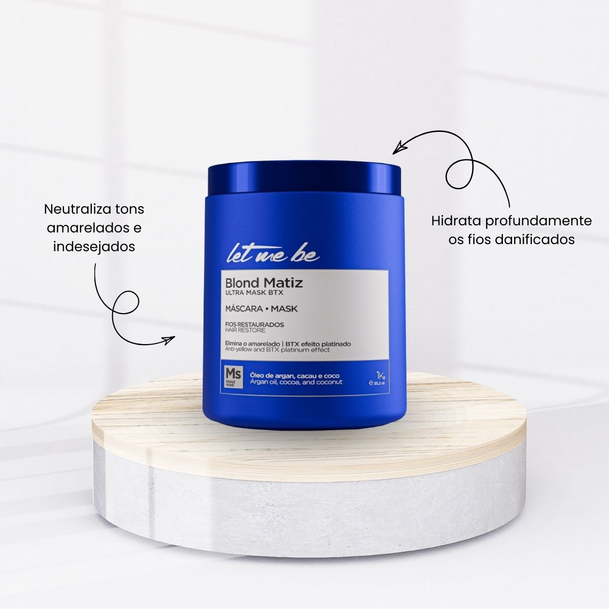 Máscara Matizadora Let Me Be Blond Matiz 1 Kg