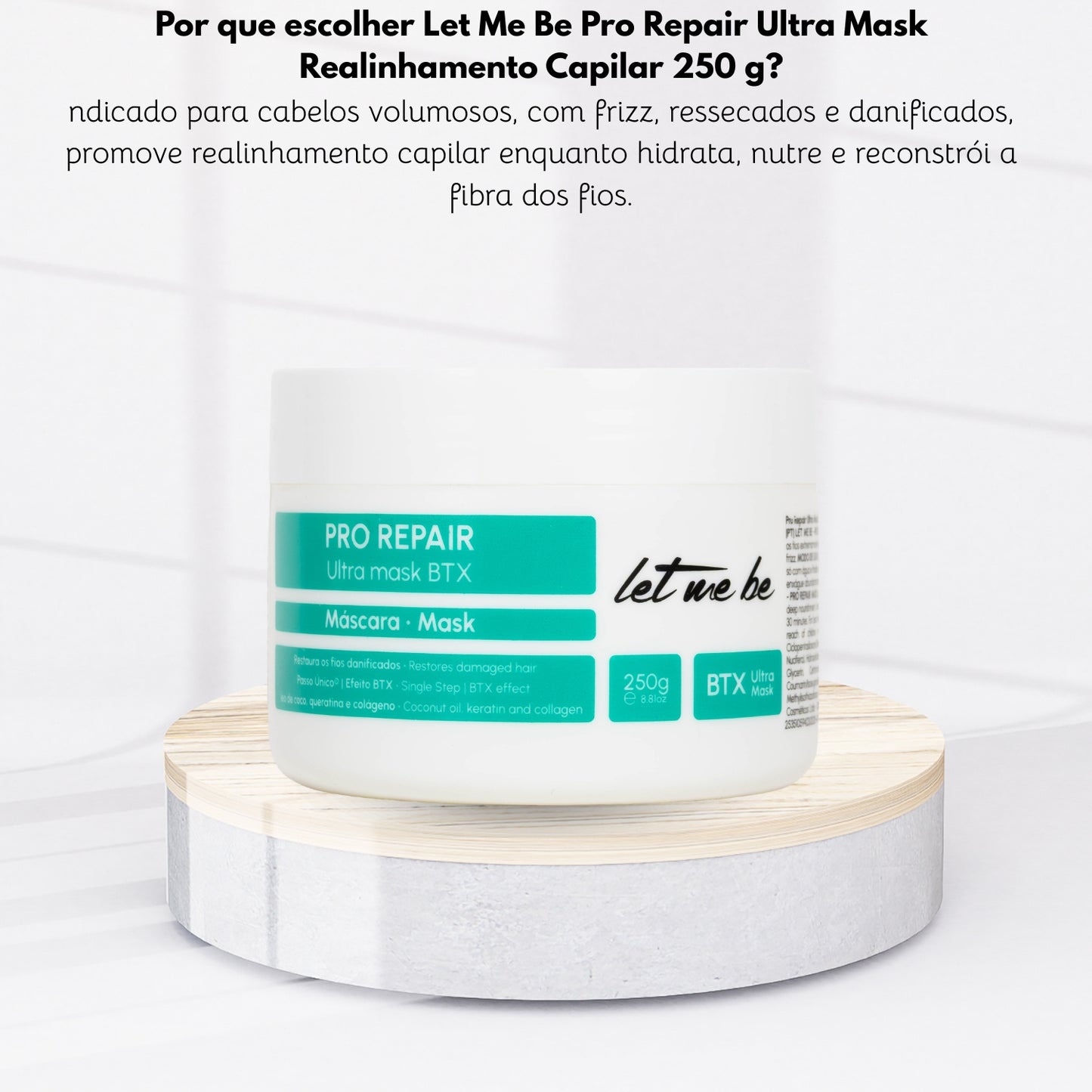 Botox Capilar Capilar Let Me Be Pro Repair Ultra Mask Realinhamento Capilar 250 g