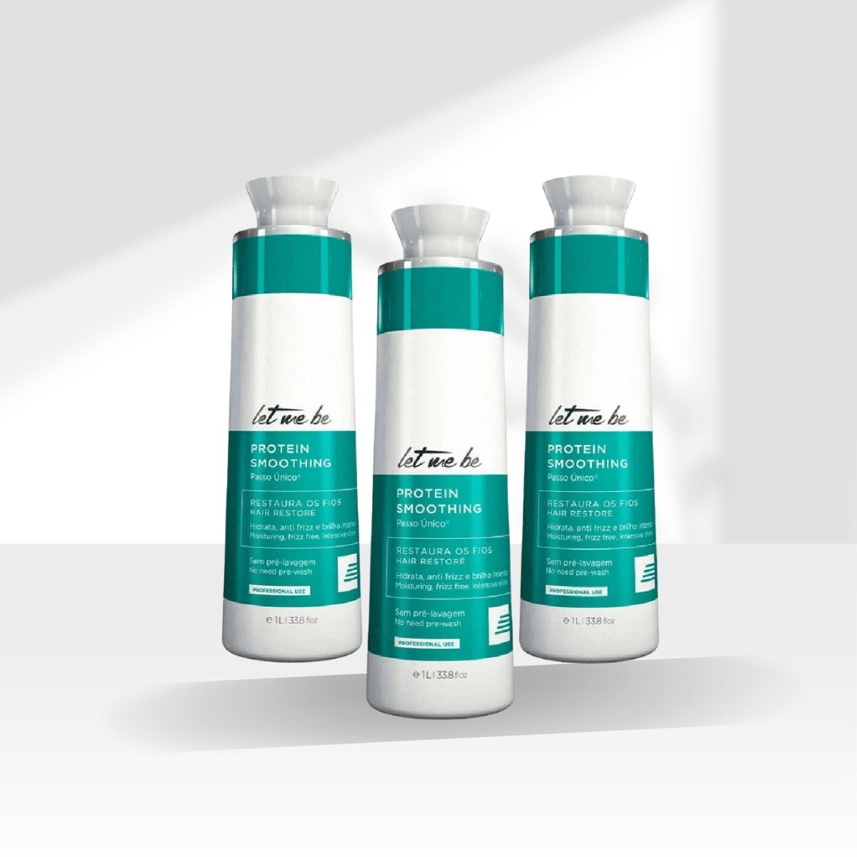 Kit Let Me Be Smoothing Treatment Escova Progressiva 3 x 1 Litro