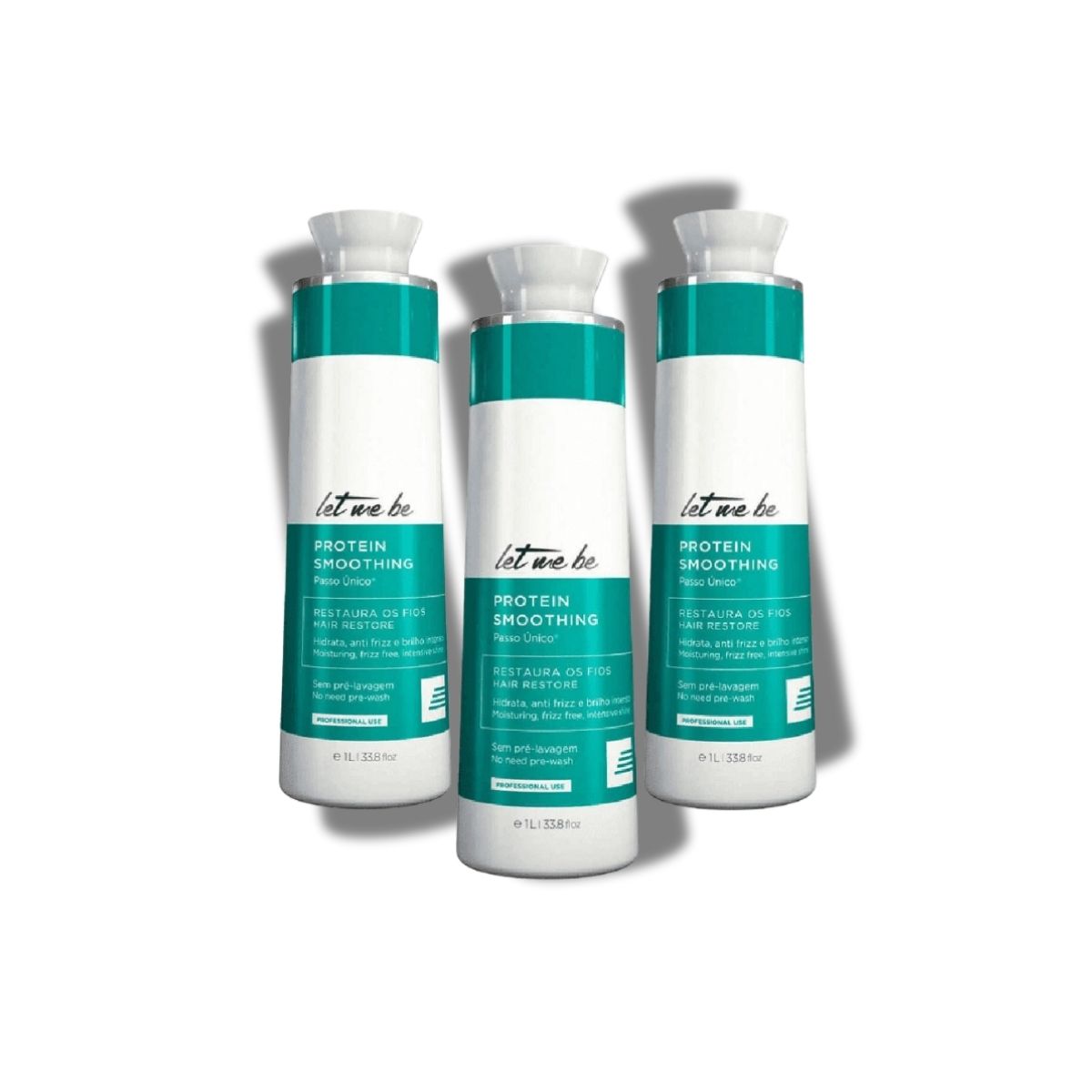 Kit Let Me Be Smoothing Treatment Escova Progressiva 3 x 1 Litro