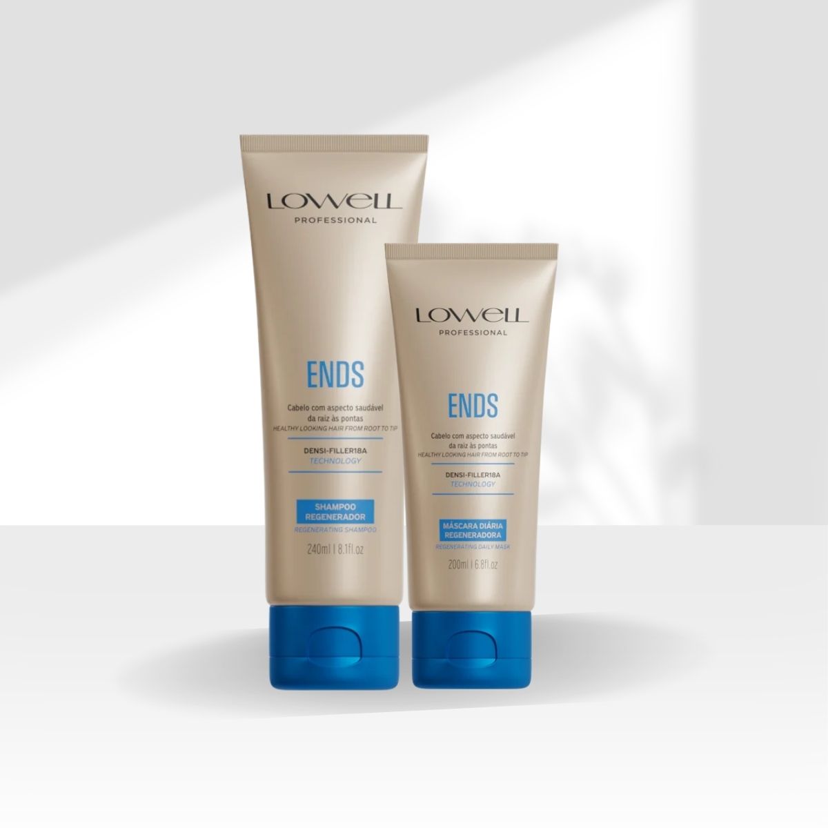 Kit Lowell Ends Regeneração Shampoo 240 ml + Máscara 200 ml