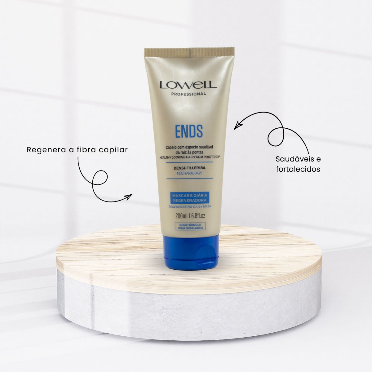 Máscara Lowell Ends Regeneradora 200 ml