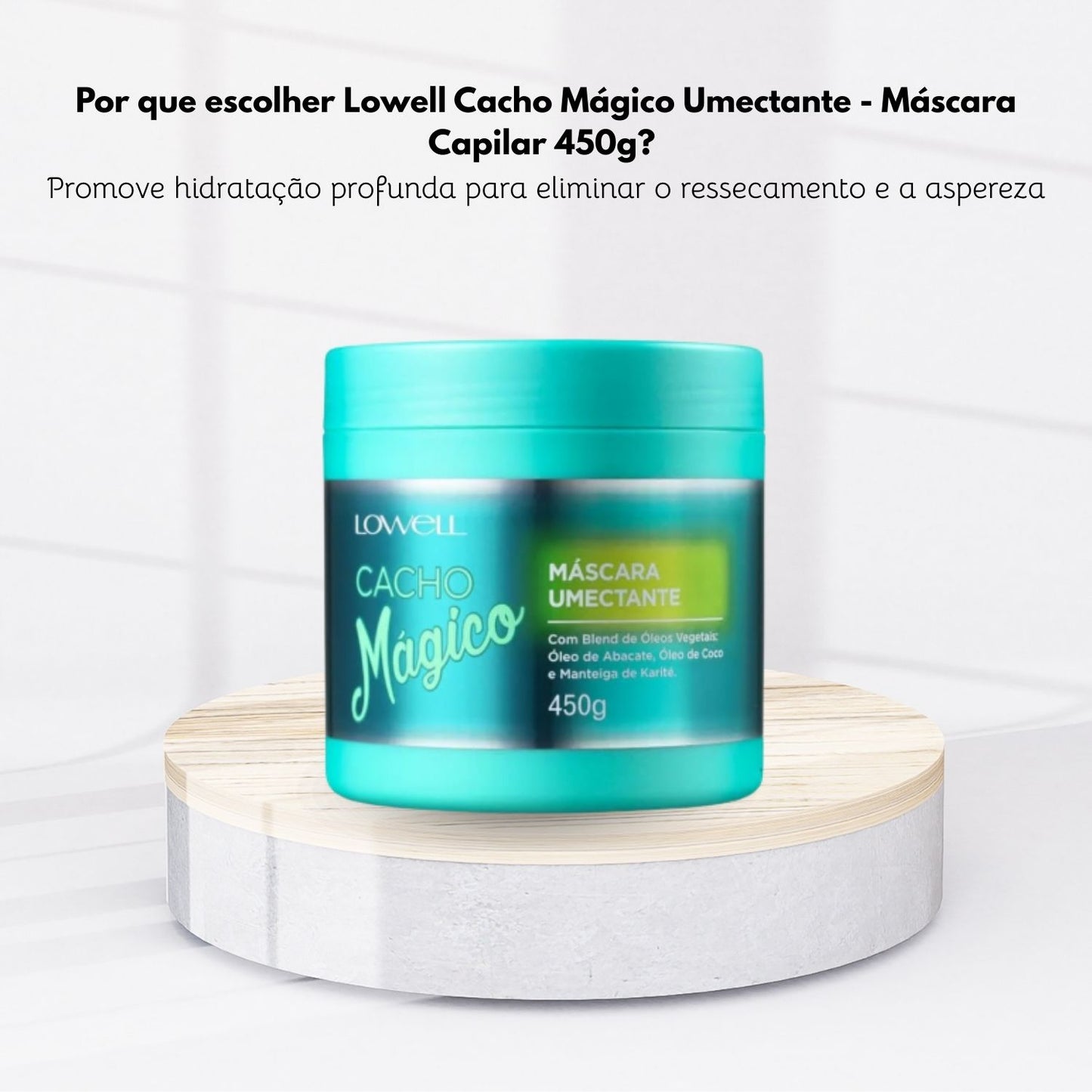 Máscara Lowell Cacho Mágico Umectante 450 g