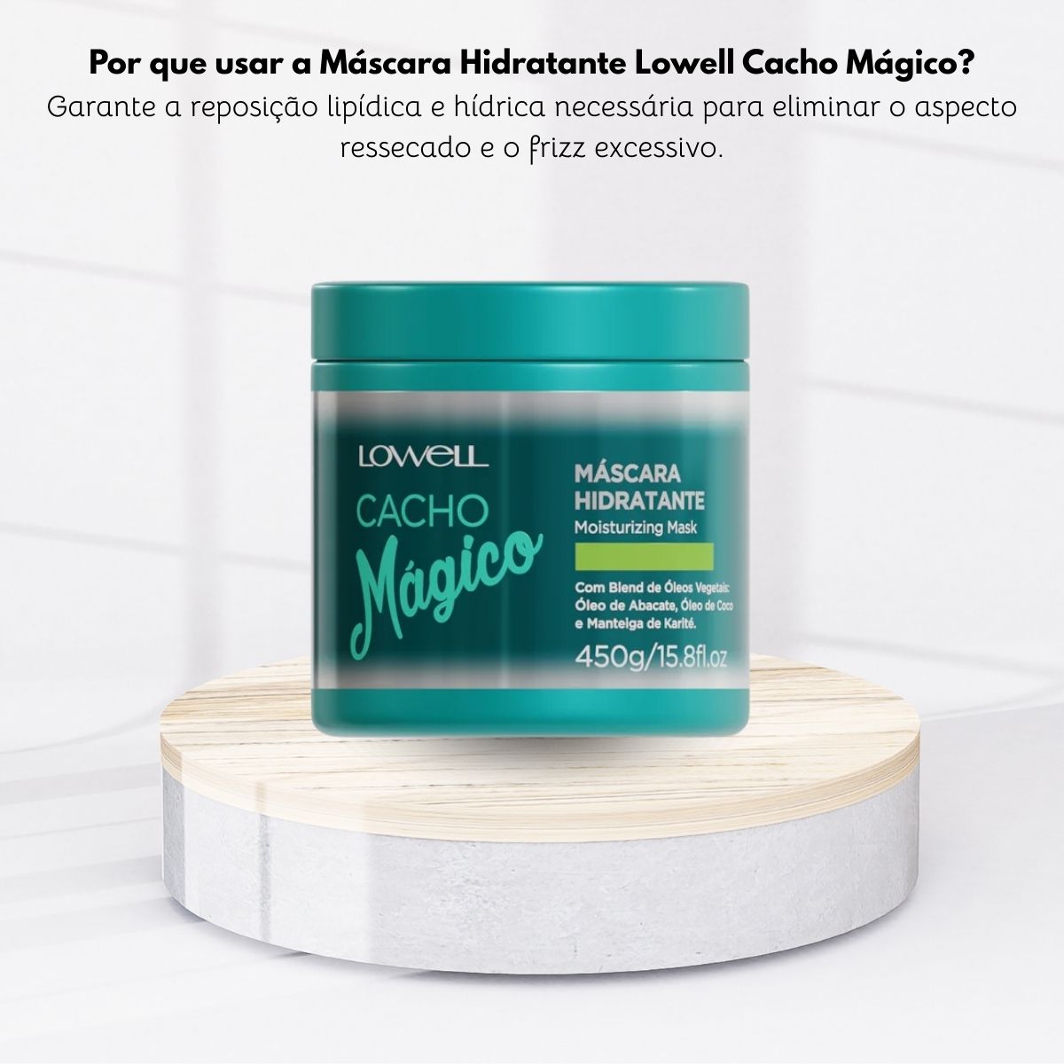 Máscara Lowell Cacho Mágico Umectante 450 g