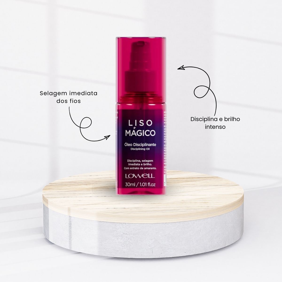 Oleo Capilar Lowell Keeping Liss Liso Mágico 30 ml