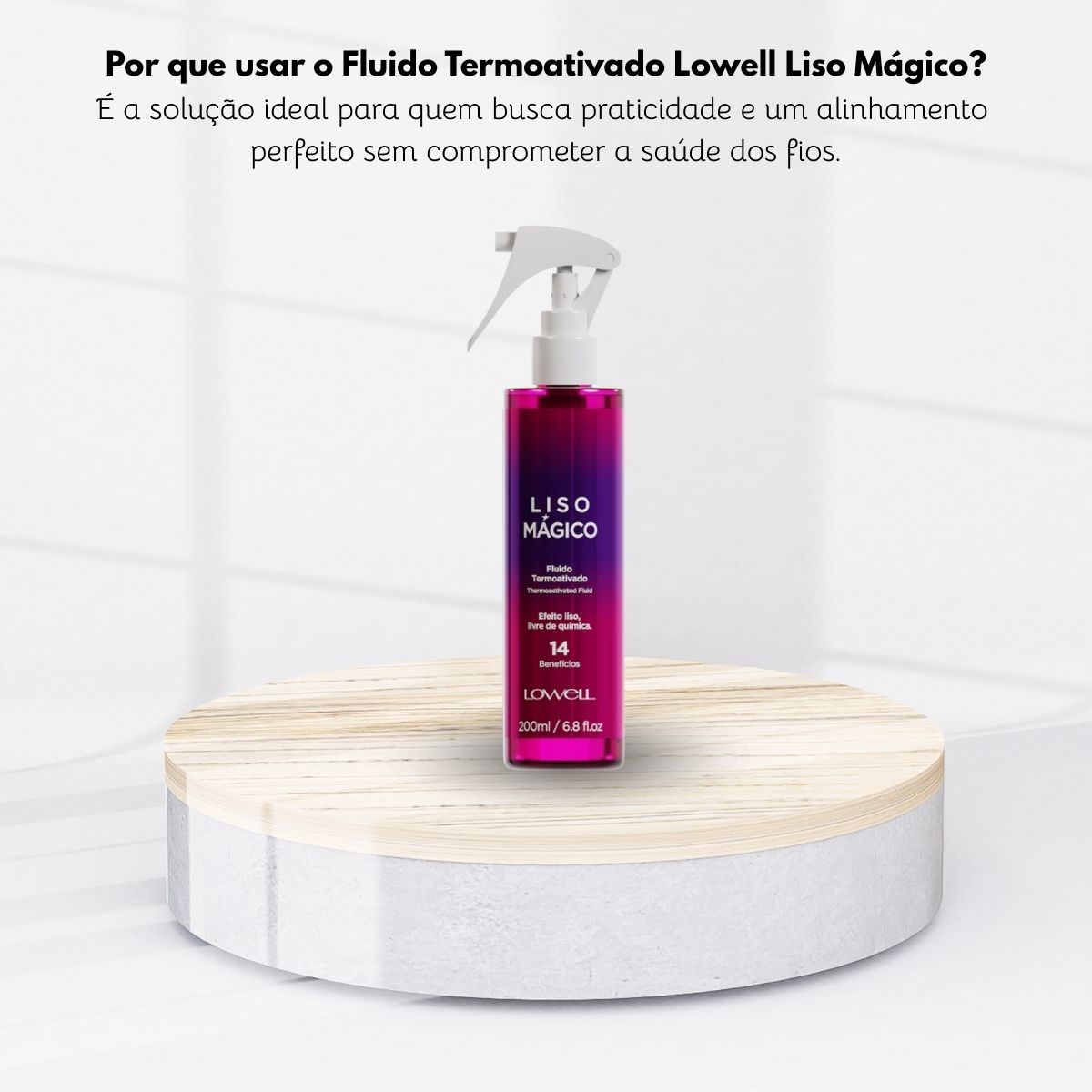 Spray Lowell Keeping Liss Liso Mágico Termoativo 200 ml