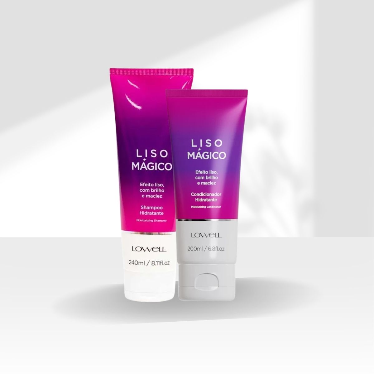 Kit Lowell Keeping Liss Liso Mágico Shampoo 240 ml + Condicionador 200 ml