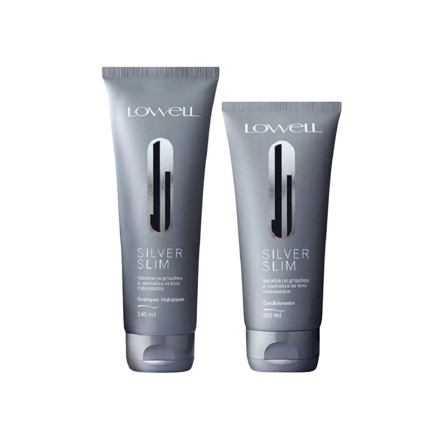Kit Lowell Silver Slim Shampoo 240 ml + Condicionador 200 ml
