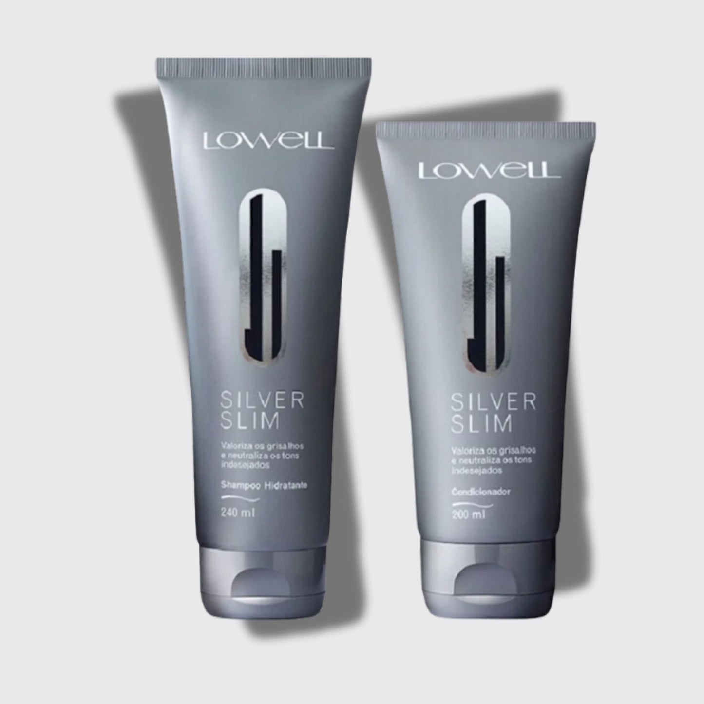 Kit Lowell Silver Slim Shampoo 240 ml + Condicionador 200 ml