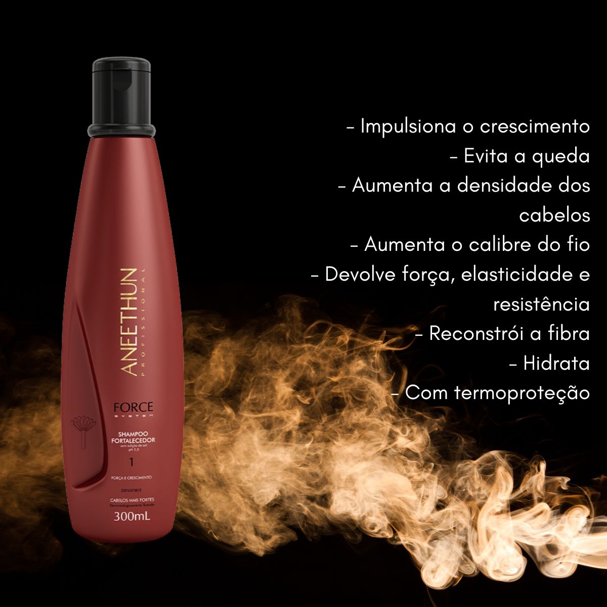 Shampoo Aneethun Force Fortalecedor 300 ml