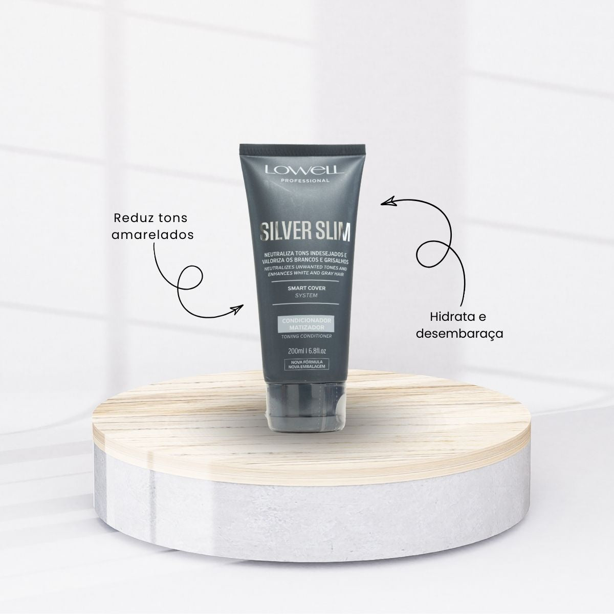 Condicionador Lowell Silver Slim 200 ml