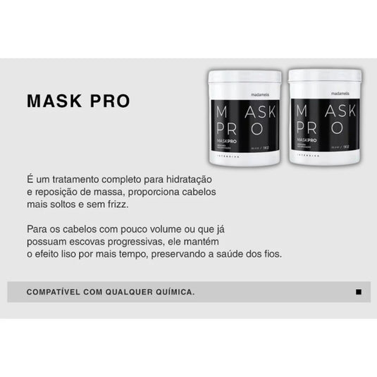 Kit Madamelis Pro Mask Control Máscara Capilar (2 x 1 Kg)