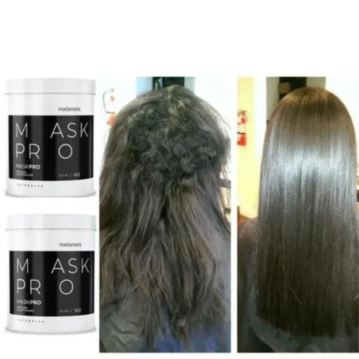 Kit Madamelis Pro Mask Control Máscara Capilar (2 x 1 Kg)