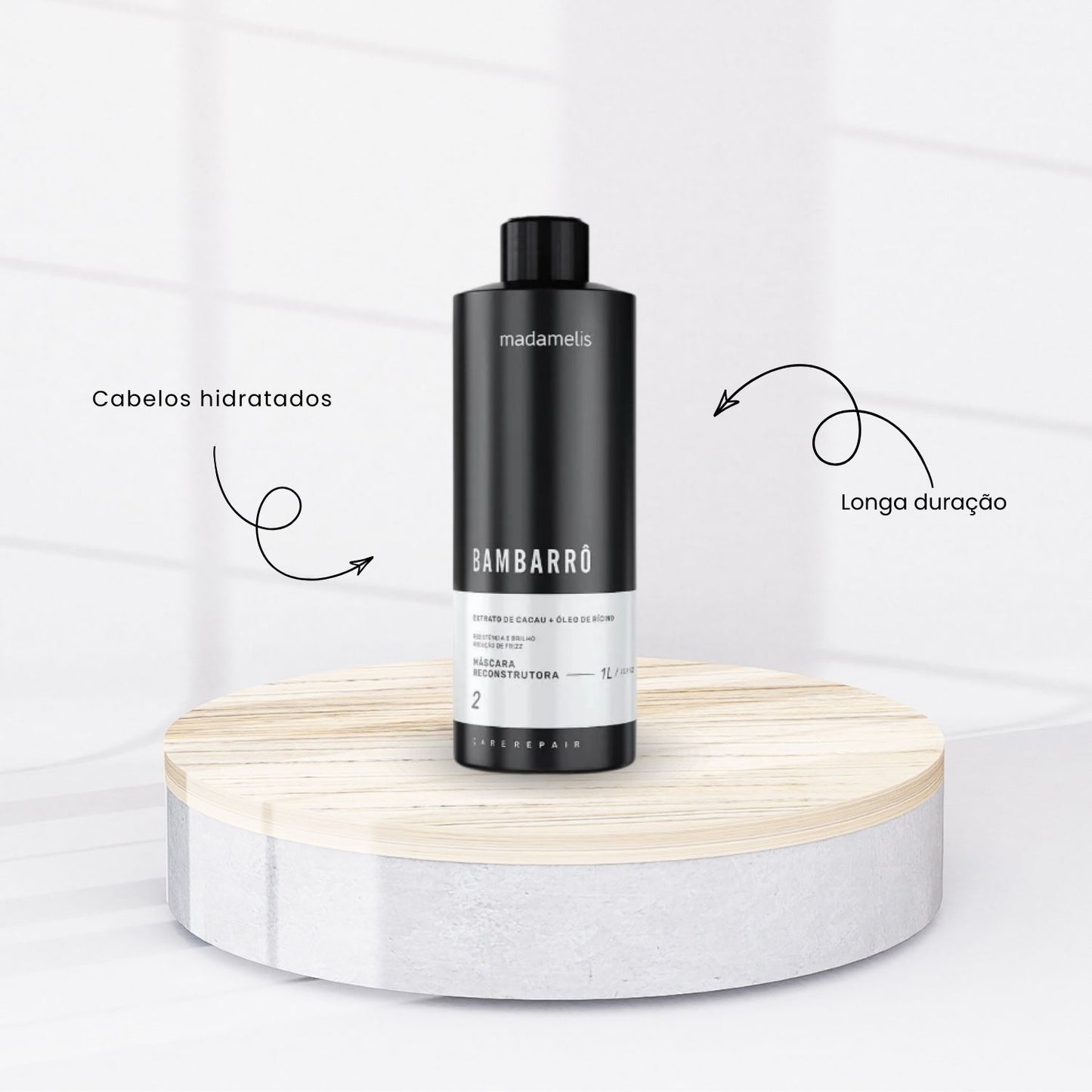 Kit Madamelis Bambarro Escova Progressiva (2 x 1 Litro)