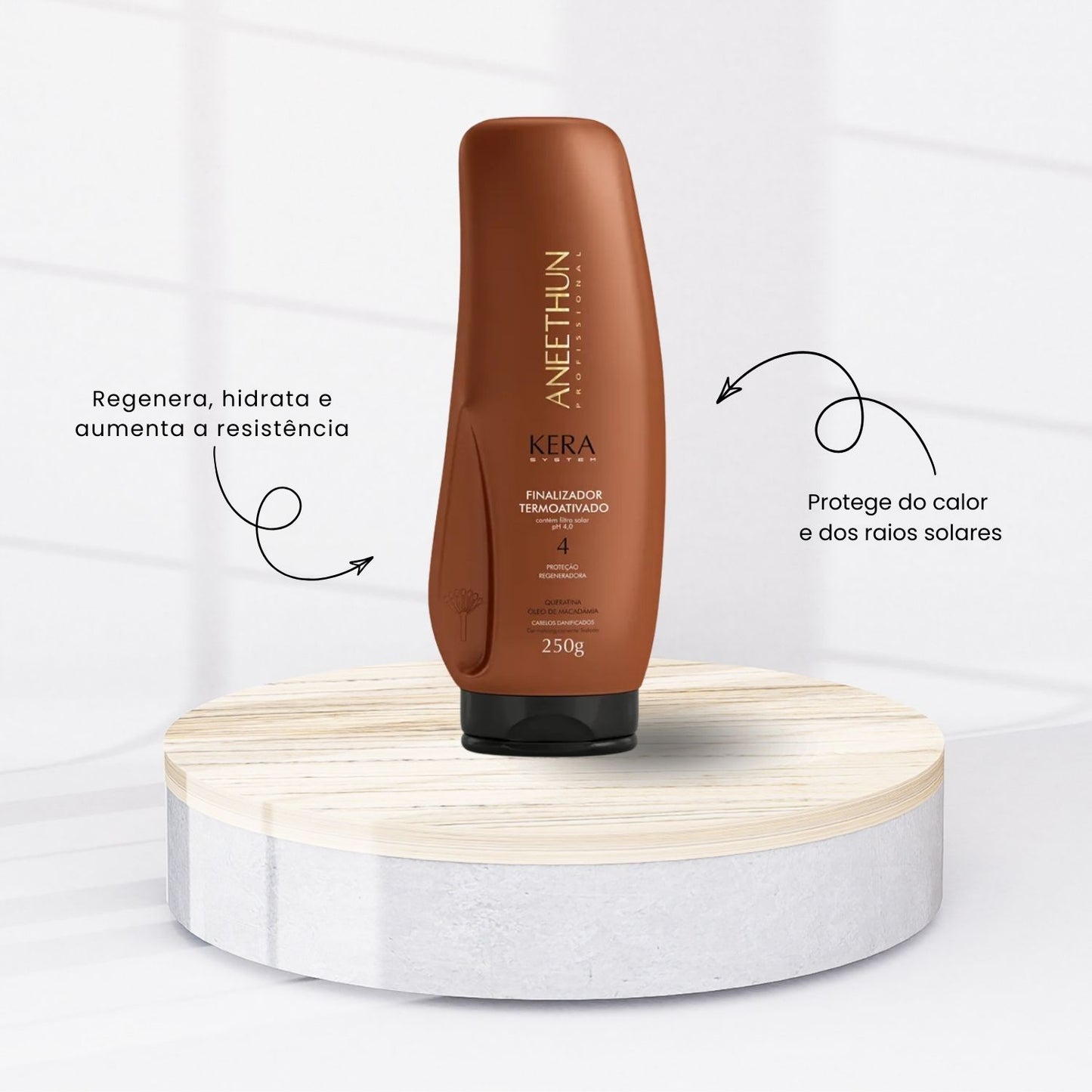 Kit Aneethun Kera Shampoo 300 ml + Máscara 250 g + Leave in 250 g