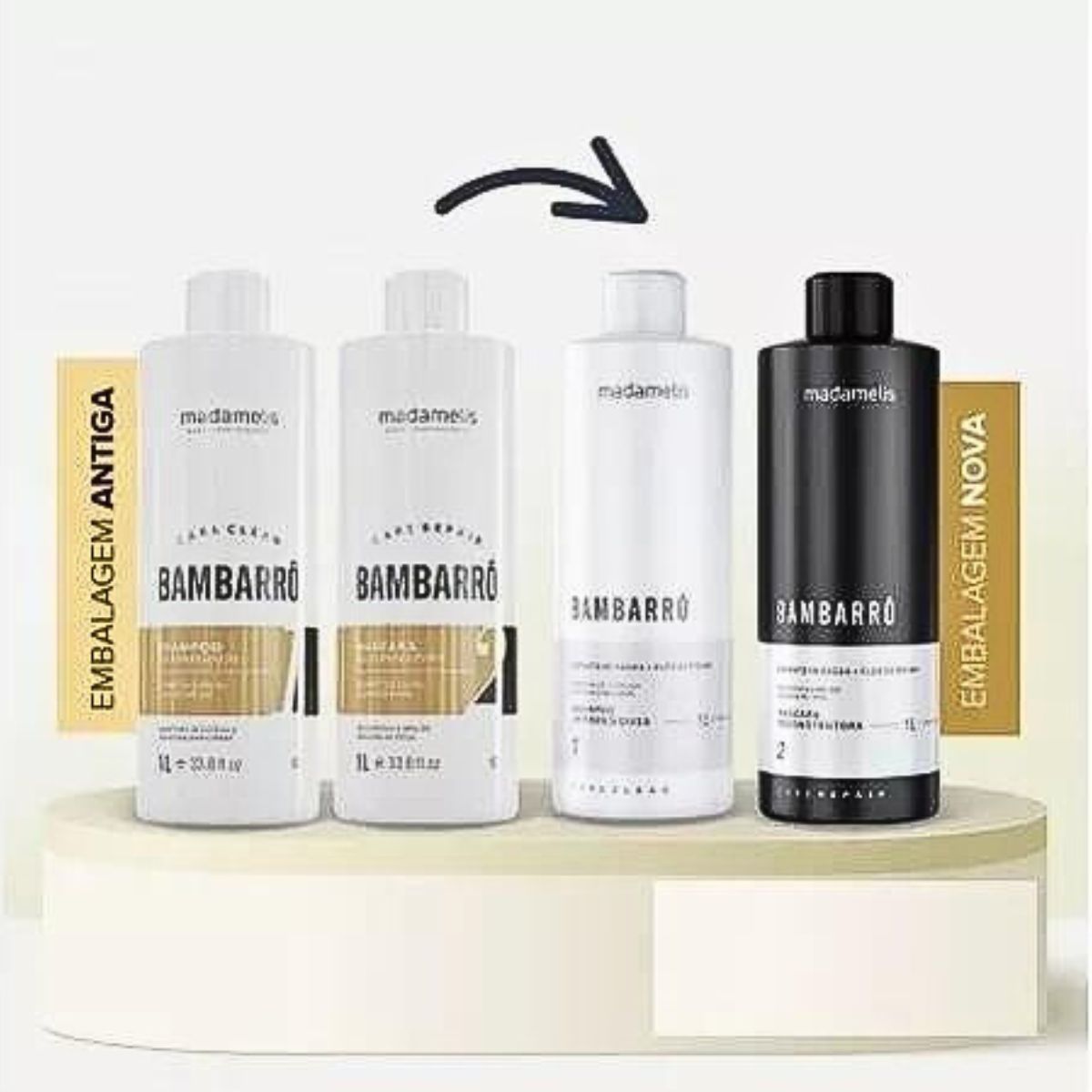 Kit Madamelis Bambarro Escova Progressiva 5 (2 X 1 Litro)