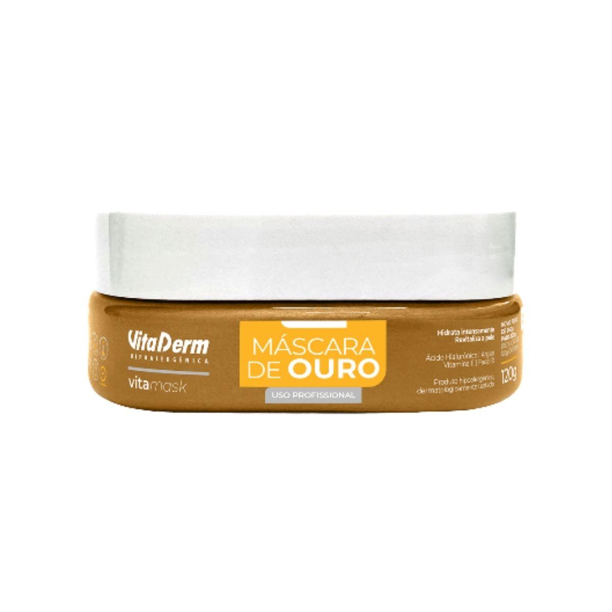 Vita Derm Hipoalergênica VitaMask Ouro Máscara 120 g