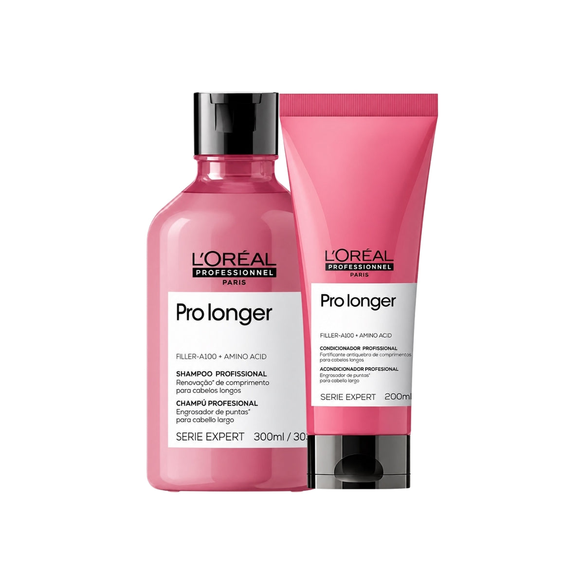 Kit Loreal Pro Longer Shampoo 300 ml + Condicionador 200 ml