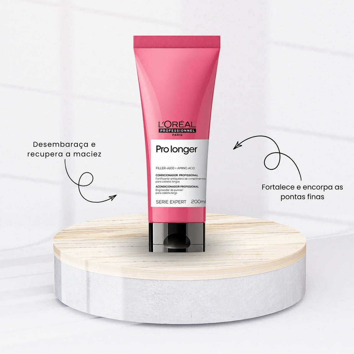 Kit Loreal Pro Longer Shampoo 300 ml + Condicionador 200 ml