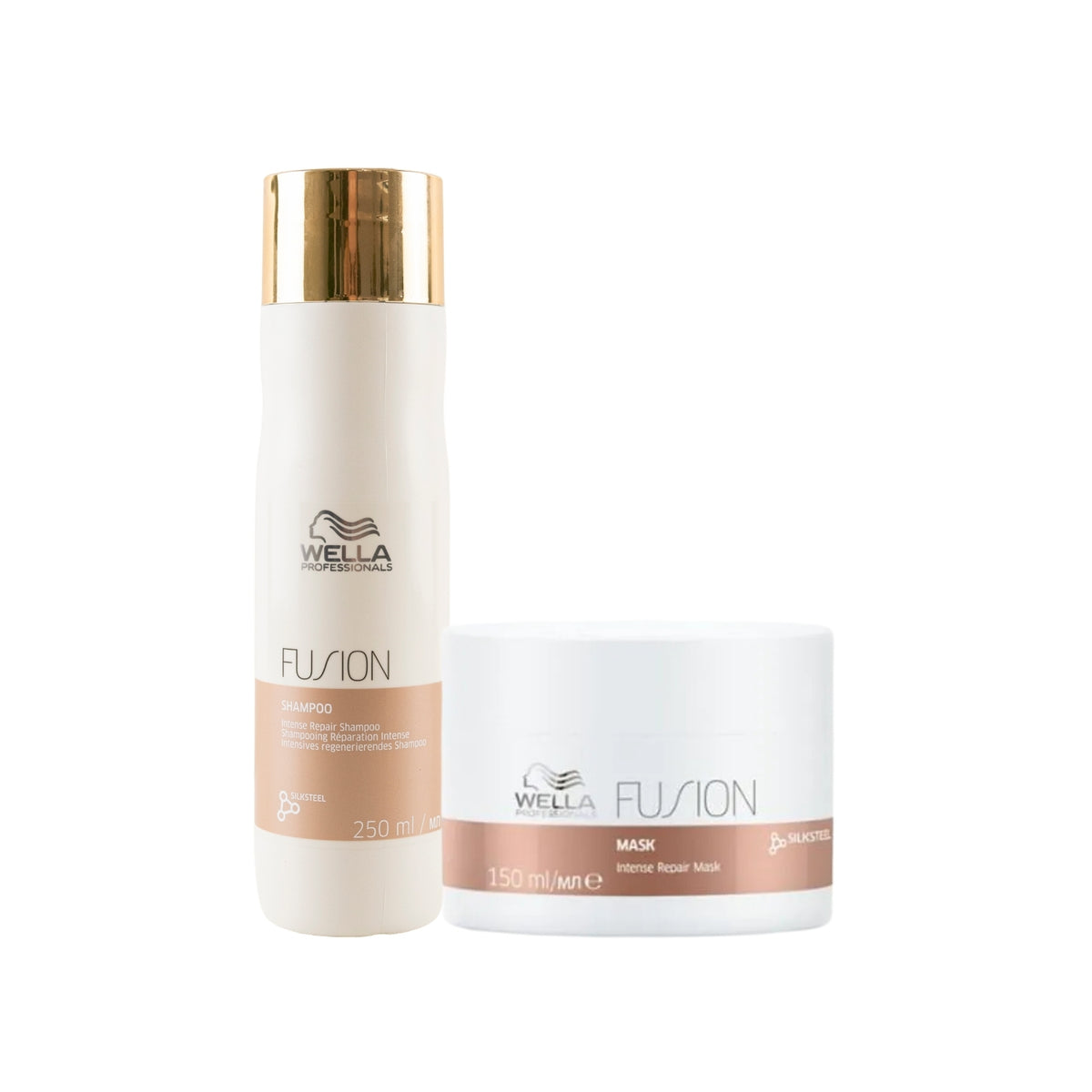 Kit Wella Fusion Duo Shampoo 250 ml + Máscara 150 ml