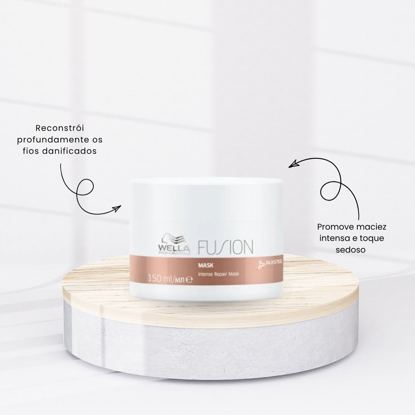 Kit Wella Fusion Duo Shampoo 250 ml + Máscara 150 ml