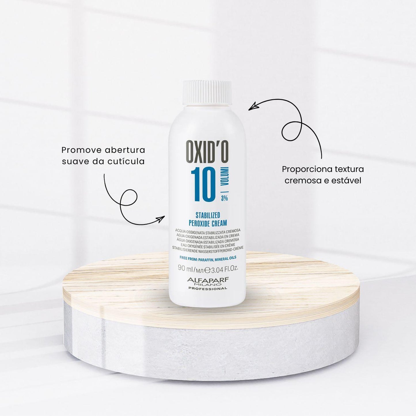 Agua Oxigenada Alfaparf Oxidante 90 ml 10 Volumes