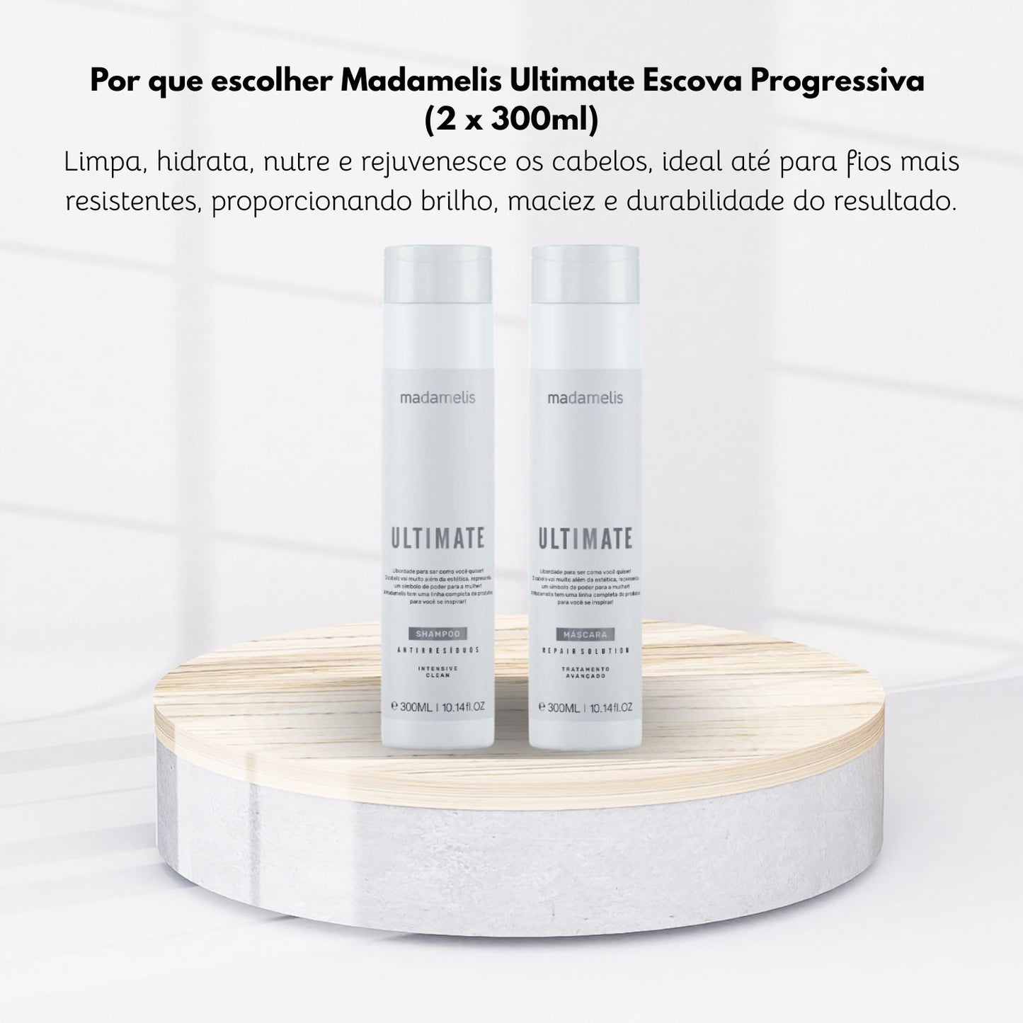 Kit Madamelis Ultimate Escova Progressiva (2 x 300 ml)