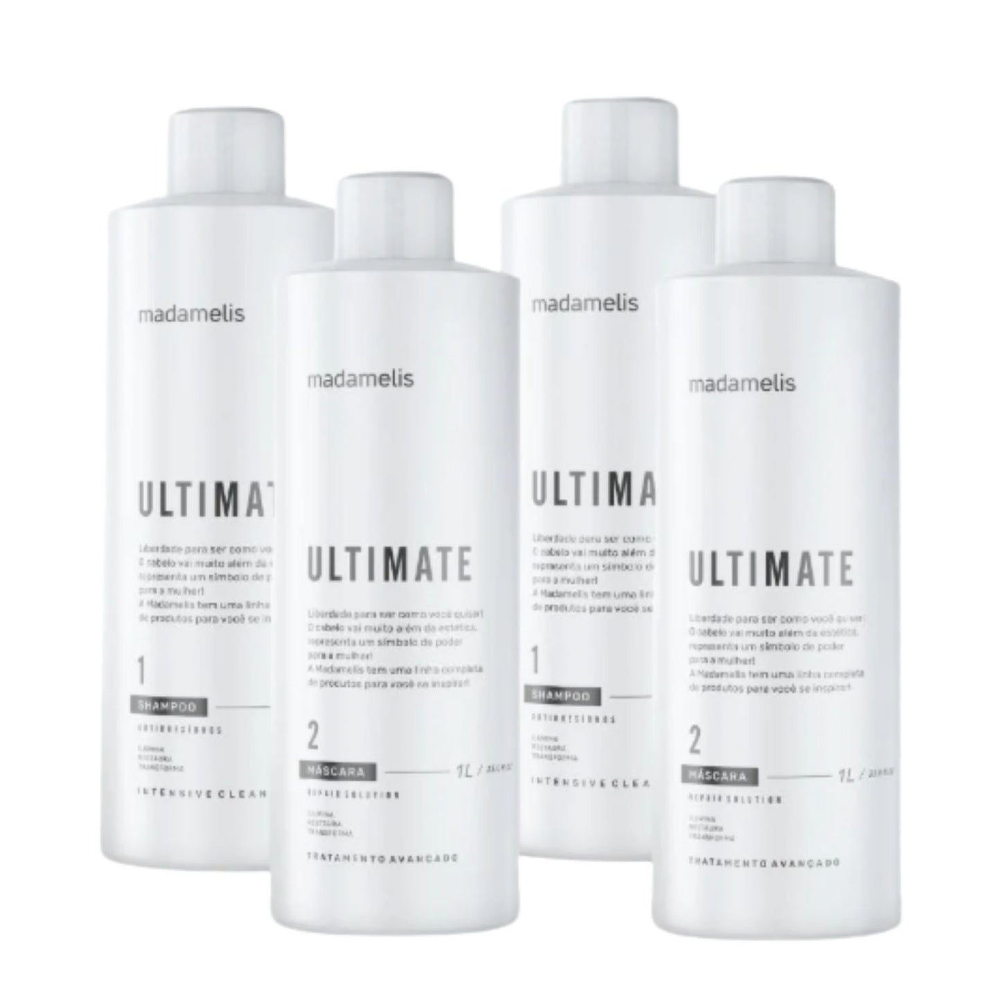 Kit Madamelis Ultimate Escova Progressiva 2 (2 x 1 Litro)