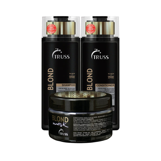 Kit Truss Blond Shampoo 300 ml + Condicionador 300 ml + Máscara 180 ml