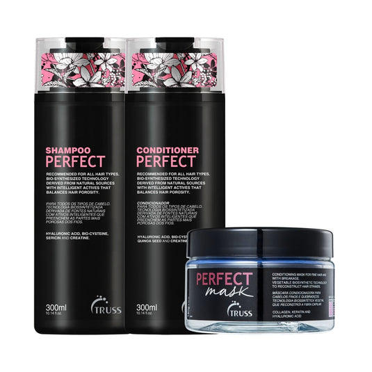 Kit Truss Perfect Shampoo 300 ml + Condicionador 300 ml + Máscara 180 ml