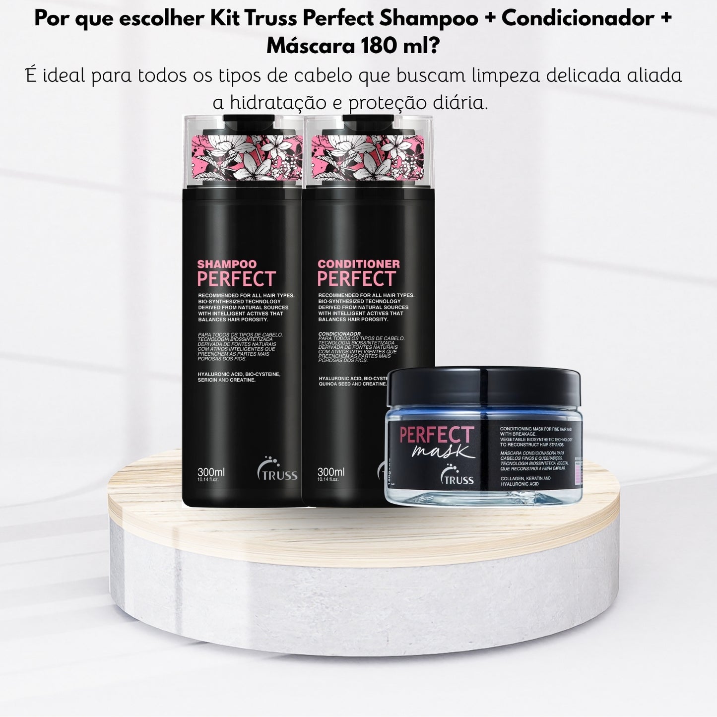 Kit Truss Perfect Shampoo 300 ml + Condicionador 300 ml + Máscara 180 ml