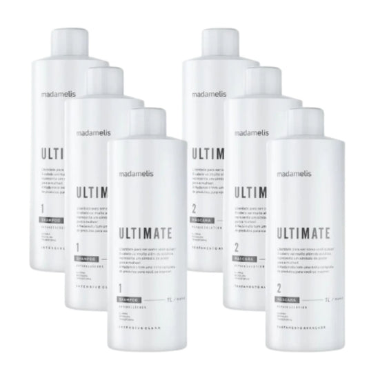 Kit Madamelis Ultimate Escova Progressiva 3 (2 x 1 Litro)