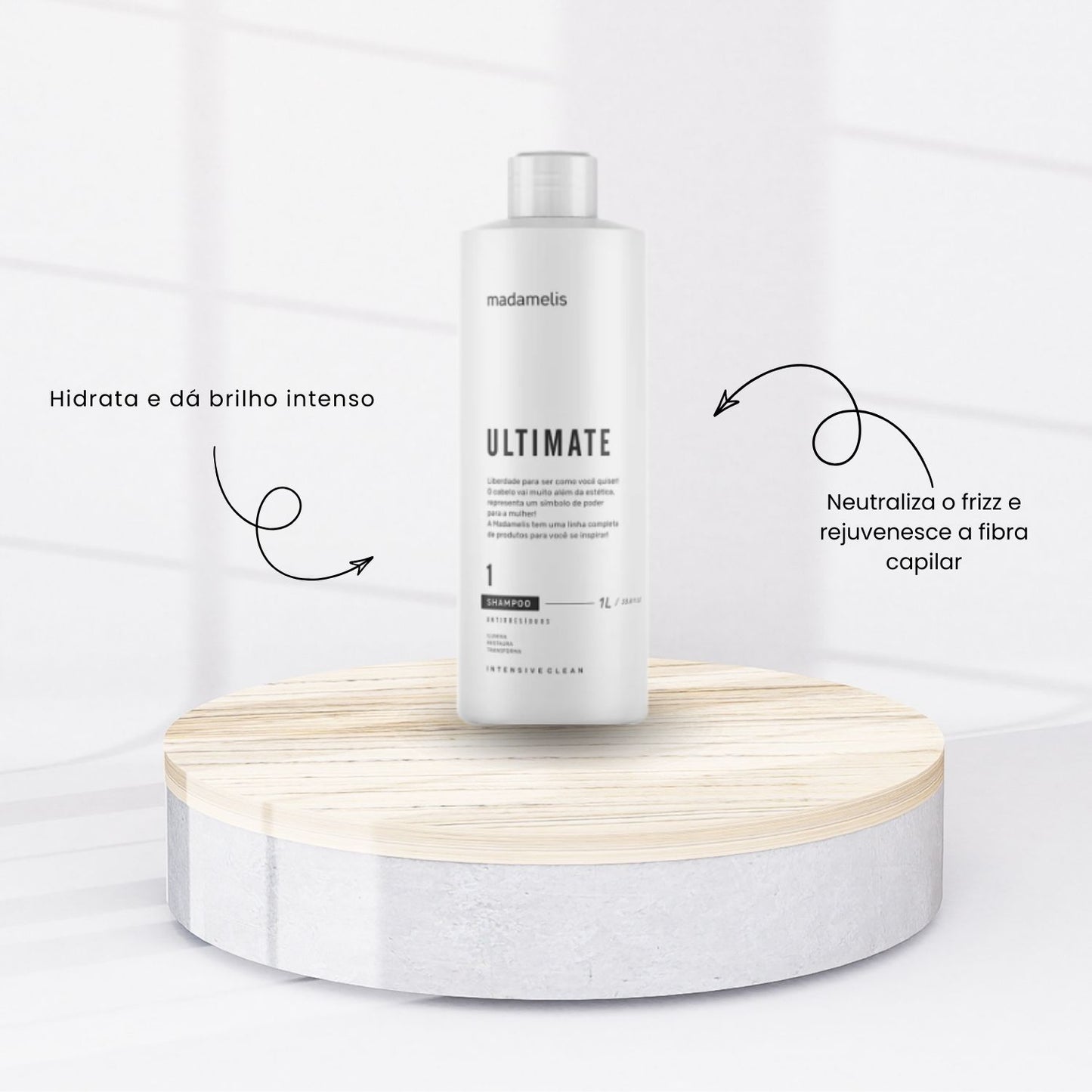 Kit Madamelis Ultimate Escova Progressiva 3 (2 x 1 Litro)
