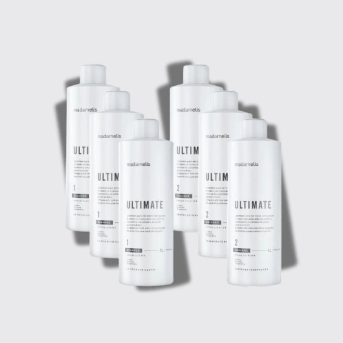 Kit Madamelis Ultimate Escova Progressiva 3 (2 x 1 Litro)
