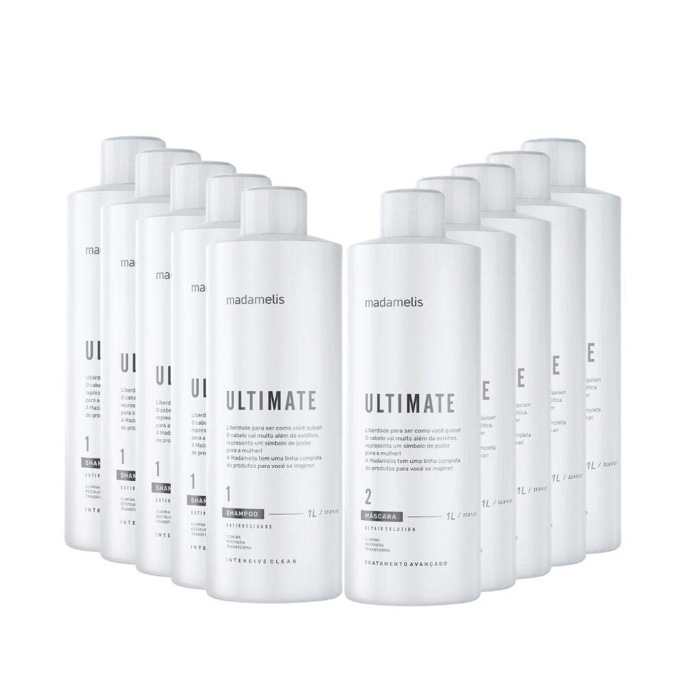 Kit Madamelis Ultimate Escova Progressiva 5 (2 x 1 Litro)