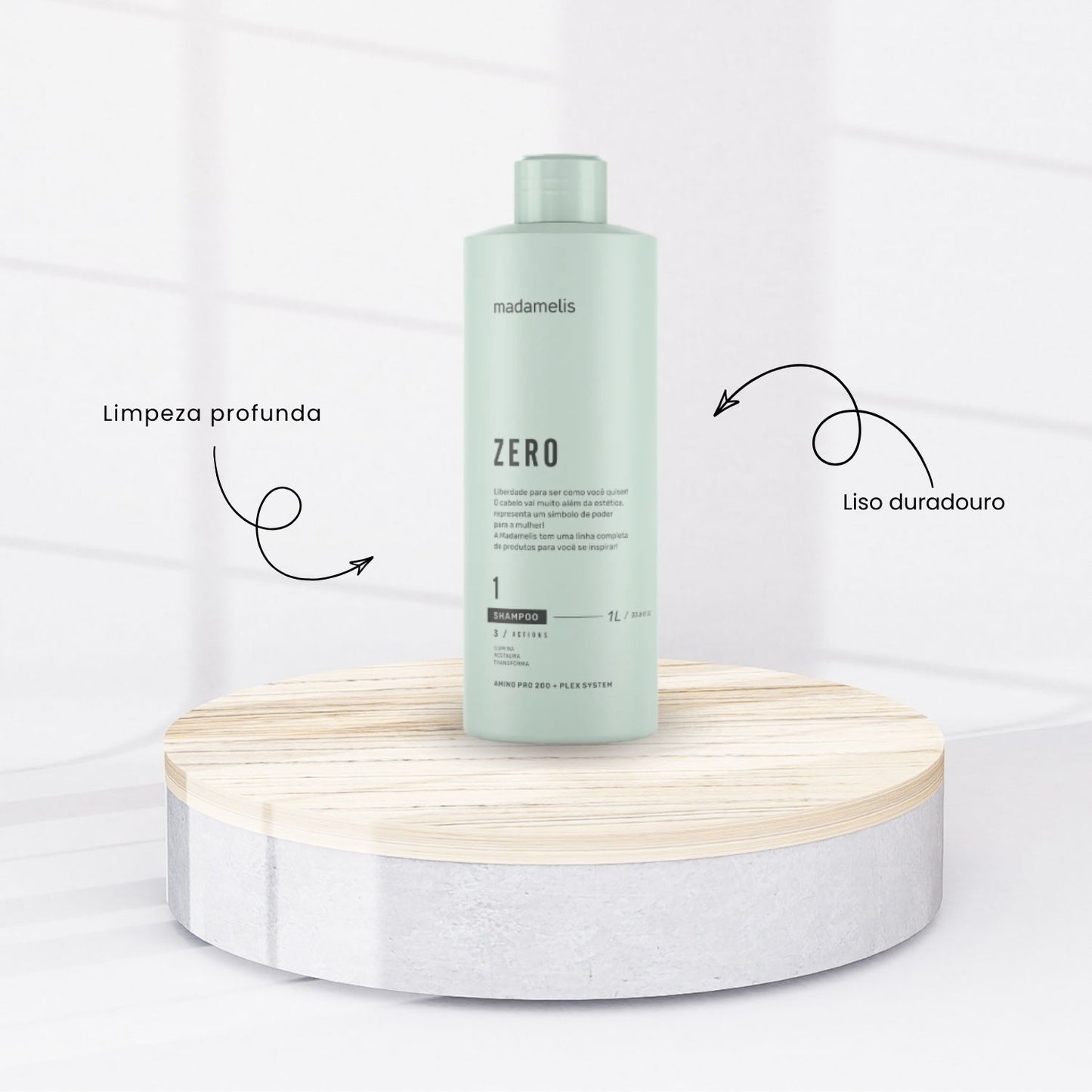 Kit Madamelis Zero Escova Progressiva Sem Formol 2 x 1 Litro