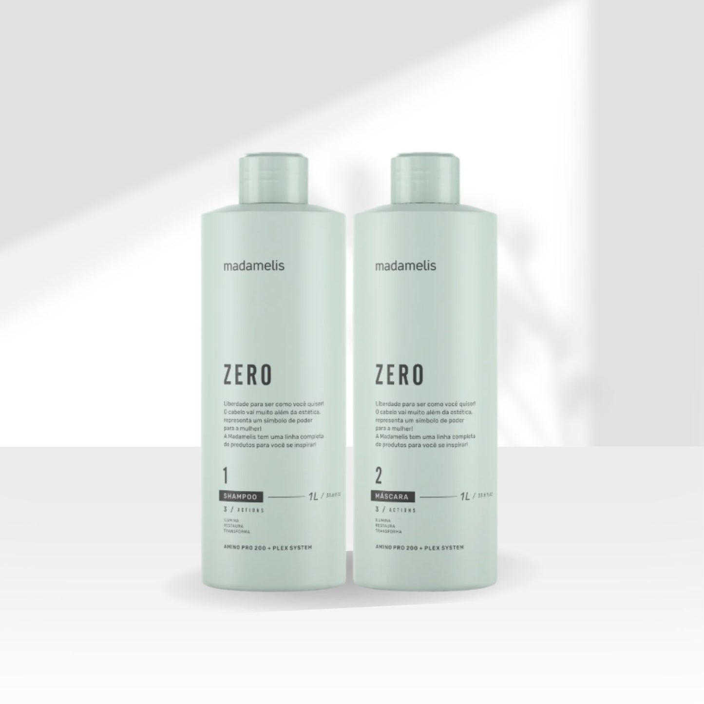 Kit Madamelis Zero Escova Progressiva Sem Formol 2 x 1 Litro