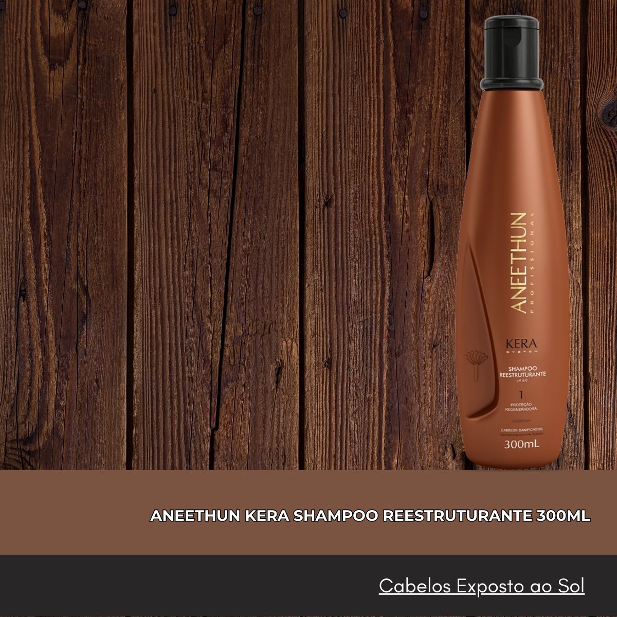 Shampoo Aneethun Kera Reestruturante 300 ml