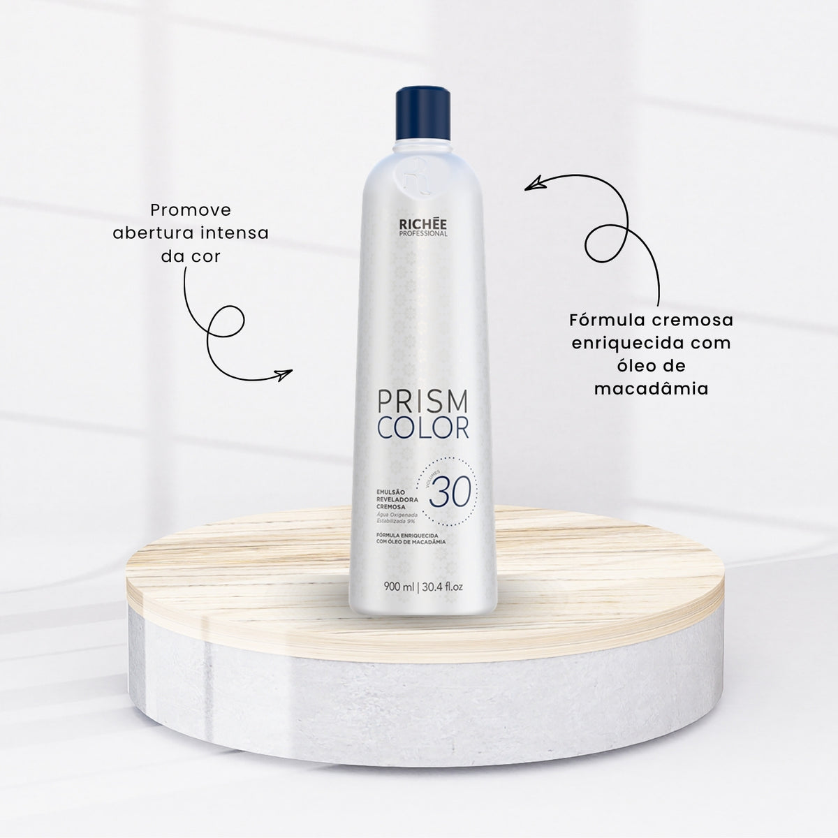 Agua Oxigenada Richée Prismcolor Ox 30 volumes 900 ml