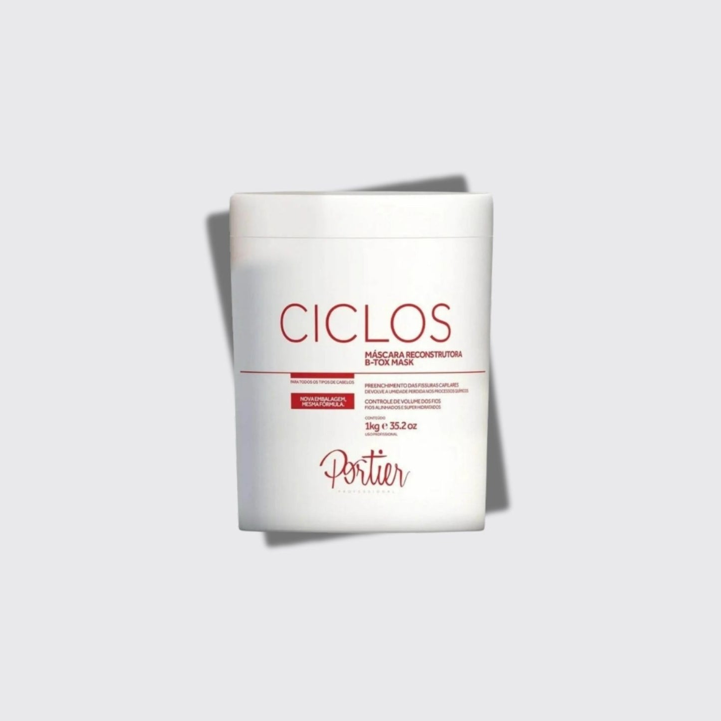 Botox Capilar Capilar Portier Ciclos B-Tox Máscara Reconstrutora 1 Kg