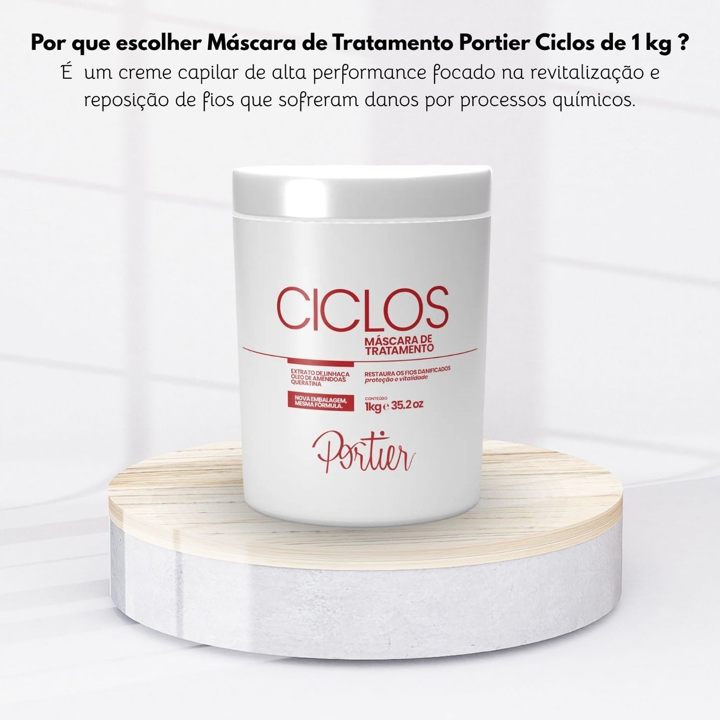 Máscara de Tratamento Portier Ciclos Proteção e Vitalidade 1 Kg