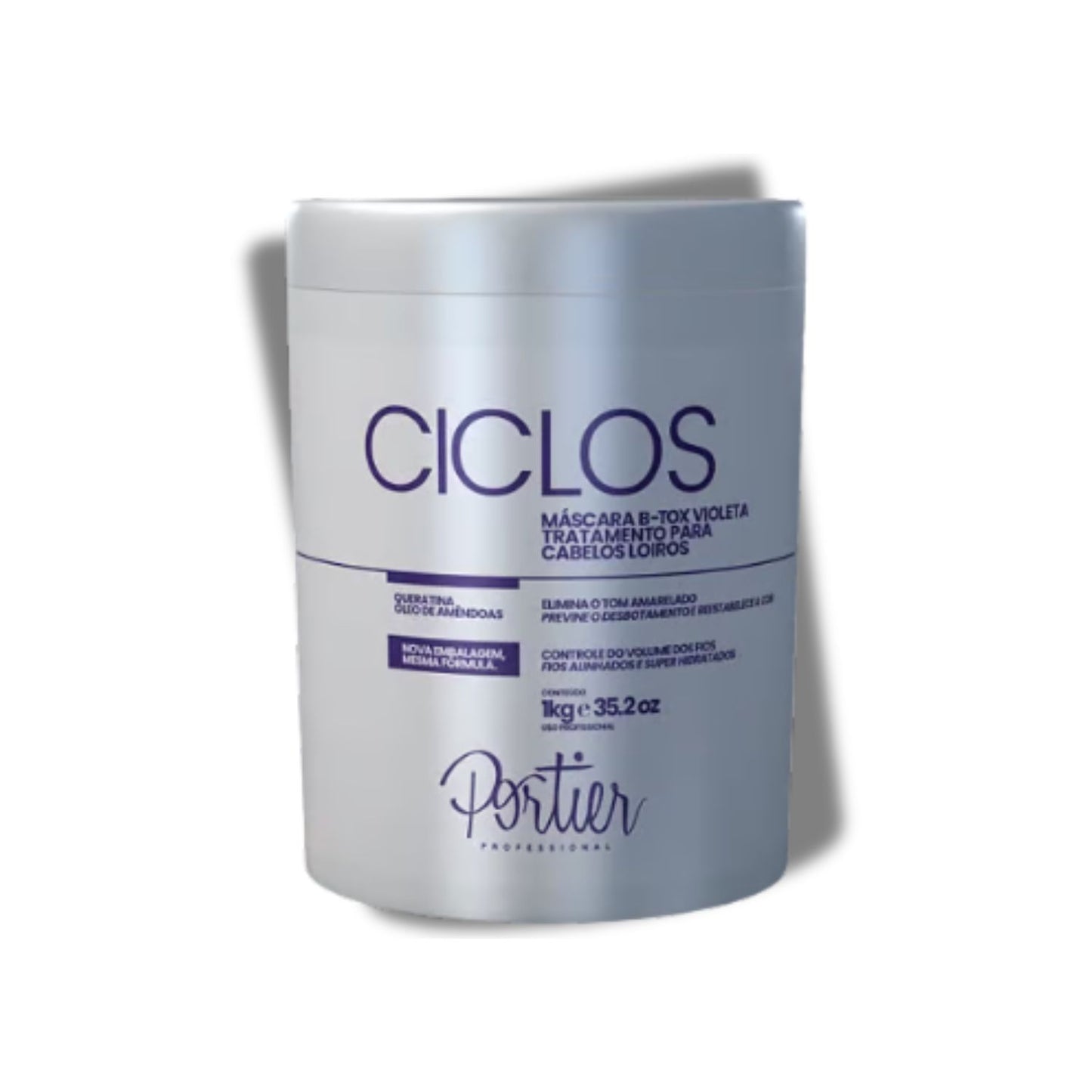 Kit Portier Ciclos B-Tox Violet Máscara Reconstrutora (3 x 1 Kg)