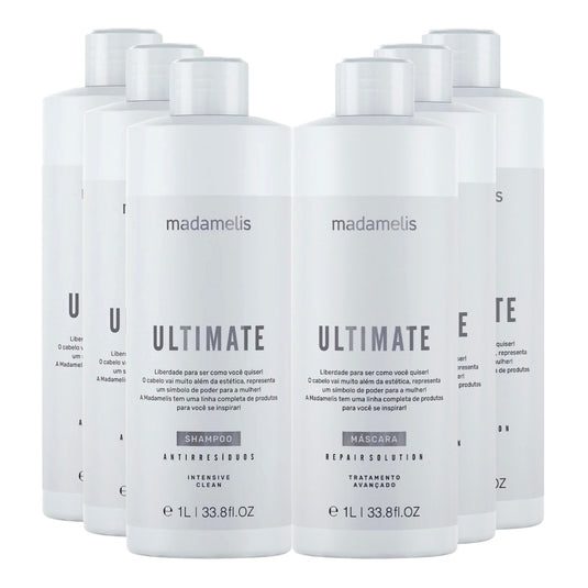 Kit Madamelis Ultimate Escova Progressiva 3 (2 x 1 Litro)